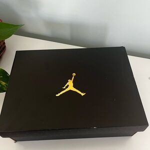 Jordan Black Shoe Box with Gold Logo